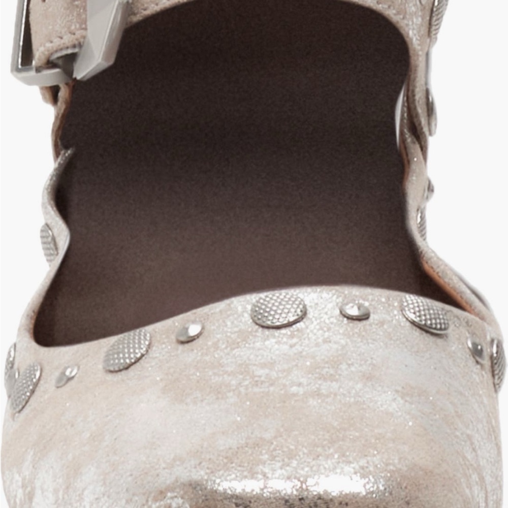 Free People Metallic Studded Leather Mystic Ballet Flats - Picture 5 of 7